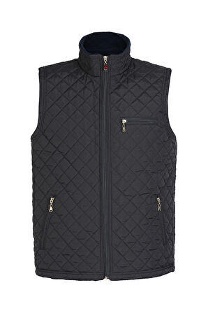 Lacivert Kapitone Yelek