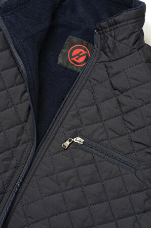 Lacivert Kapitone Yelek