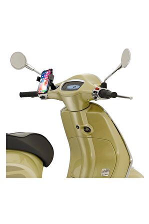 Vespa - Piaggio Uyumlu Gövde Bağlantılı Telefon Tutucu 3M Yapışkanlı