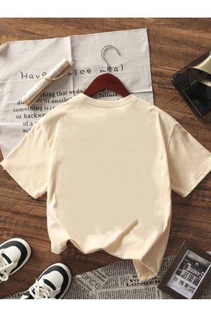 Unisex Stars Hallow Baskılı Tasarım Tshirt