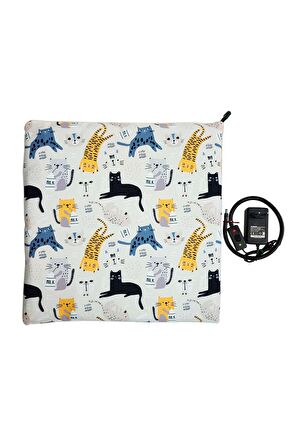 Isıtıcılı Kedi Köpek Minderi Isıtıcı Minder Kedi Minderi 12volt 45x45cmx4cm