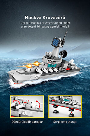 Sembo BLock Survival Warfare 4'lü Askeri Araçlar Yapı Bloğu Seti 792 Parça