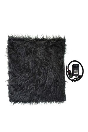 Kedi Köpek Isıtıcı Ped 48x48cm 5cm Kalınlık Peluş Yumusak Kumaş Yıkanabilir 12v Ile Çalışır