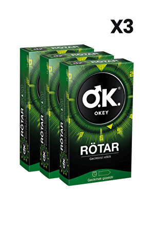 Okey Rötar Prezervatif 10'lu x3 Adet