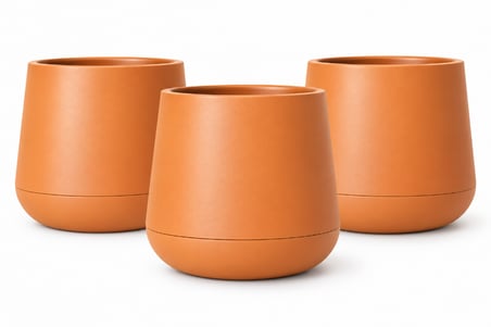 SO-ATL04 Atlas Dekoratif Plastik Modern Saksı 7 LT Turuncu 3 Adet 