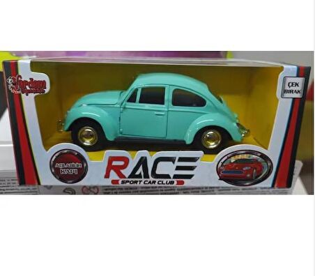 Nostaljik Metal Çek Bırak Araba Yeşil