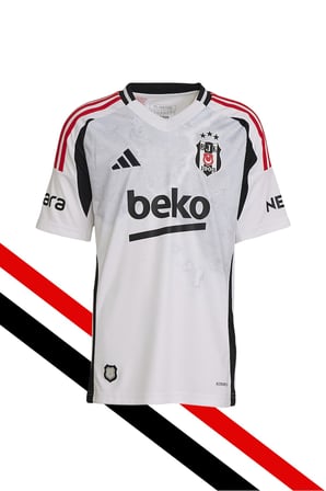 ADİDAS BJK BEYAZ ÇOCUK FORMA BJK 3 JSY Y  LAZER KUTU HEDİYELİ