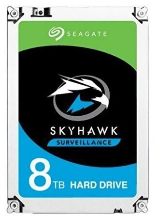 Seagate Skyhawk ST8000VX004 Sata 3.0 7200 RPM 3.5 inç 8 TB Harddisk