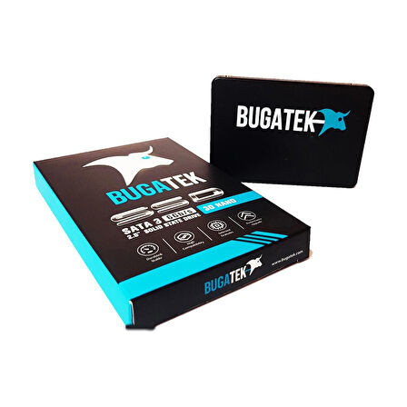 Bugatek 128GB 2.5 SATA3.0 550MB/460MB 3D NAND Flash SSD (Solid State Drive)