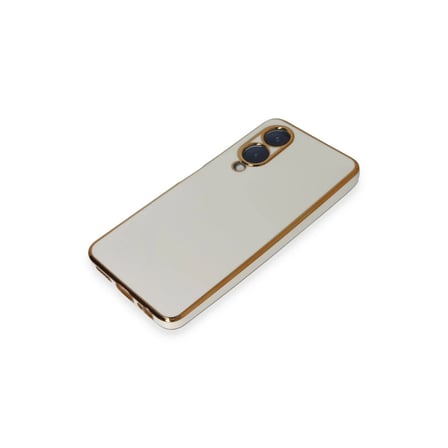 Vivo Y17S Kılıf Volet Silikon - Beyaz