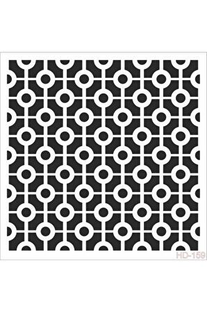 Hd159 Home Dekor Stencil 45x45