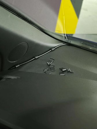 Araç İçi Kablo Gizleyici Klips 15 Adet Siyah - 2mm İnce Kablo Ve Araç Kamerası Düzenleyici