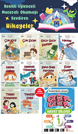 1.Sınıf Sen Artık Doğa Kahramanısın Hikaye Seti (16 Sayfa) - Hayat Bilgisi Kitabı Hediyeli