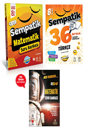 8.Sınıf Sempatik Matematik Soru Bankası + 36 Haftalık Kazanım Denemeleri Seti 2025-2026