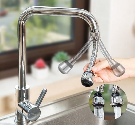 Mutfak Gereci Bulaşık Yardımcısı Banyo Ucu Hortumlu Esnek Su Tasarruflu 2 Modlu Musluk Başlığı