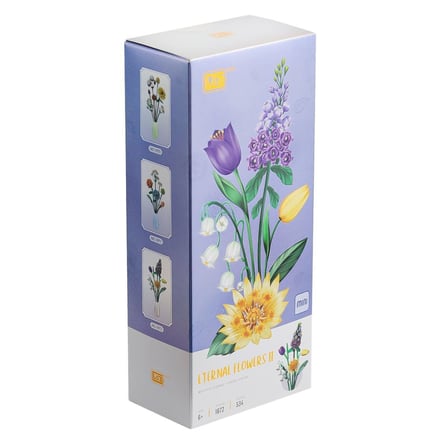 Lz1672 Loz Eternal Flowers Serisi- ''Çiçekli Sabah, Ay Işıklı Akşam'' 534 Parça Yapım Seti