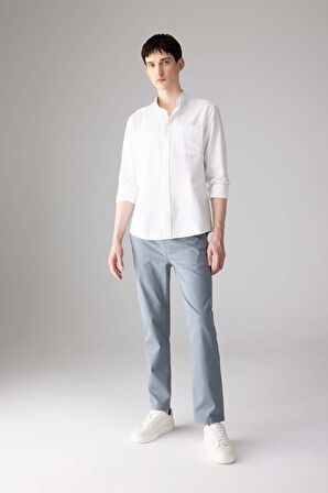 DeFacto Regular Fit Fermuar Cepli Düz Paça Gabardin Chino Kanvas Pantolon B2088AX24SPBE666