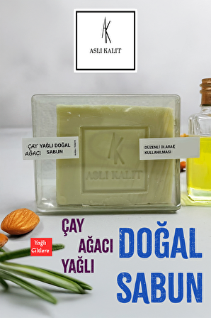 ASLI KALIT Çay Ağacı Sabunu ( Kuru Ciltler ) El Yapımı %100 Doğal Yağlardan