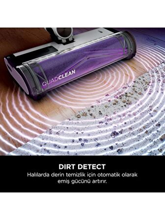 Shark Detect Clean&Empty Auto-Empty Sistemli Turbo Başlıklı Şarjlı Dikey Süpürge 2L