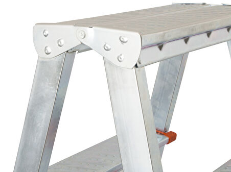 6+6 Basamaklı Çift Çıkışlı Galvanizli Profil Merdiven