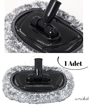 YEDEK BAŞLIK 1 Adet - Unikat Özel Teleskopik Saplı İnce Tüylü Araç Temizlik Mop