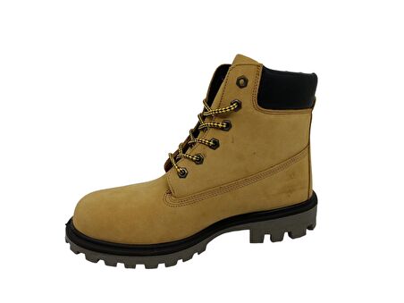 Scooter Unisex Sarı Nubuk Deri Su Geçirmez Bot 7108NSA