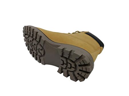 Scooter Unisex Sarı Nubuk Deri Su Geçirmez Bot 7108NSA