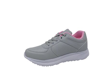 Parley 916 Kadın Gri Bağcıklı Günlük Kullanım Spor Ayakkabı