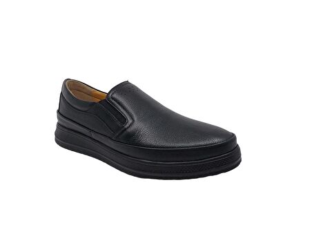 Zerhan 551 Erkek Siyah Hafif Tabanlı Günlük Kullanım Ayakkabı