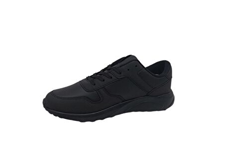 Lutton 4039 Unisex Siyah Bağcıklı Koşu Ve Günlük Kullanım Spor Ayakkabı