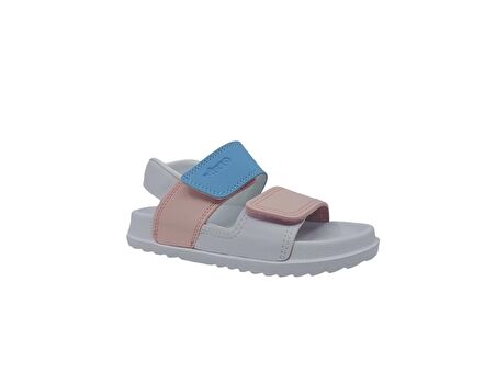Vicco Krixi Hafif Kız Çocuk Beyaz Pembe Sandalet
