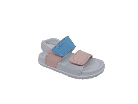 Vicco Krixi Hafif Kız Çocuk Beyaz Pembe Sandalet