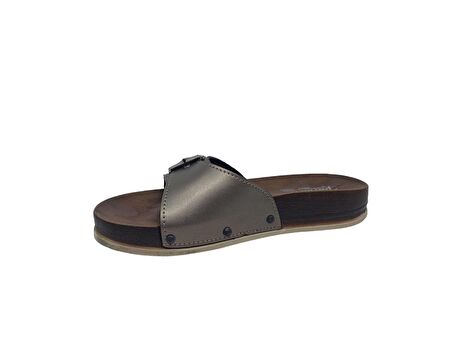 Parmi 21501 Kadın Platin Tokalı Günlük Kullanım Terlik