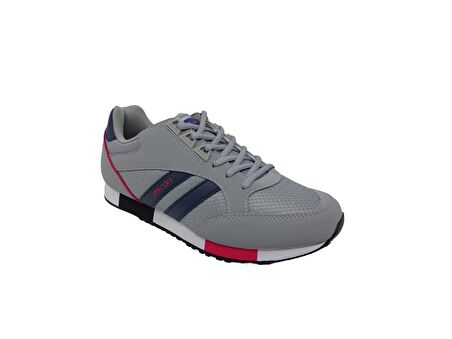 Lescon Boston 5 Erkek Gri Bağcıklı Sneakers Spor Ayakkabı