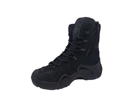 Scooter Erkek Siyah Hakiki Deri Su Geçirmez Fermuarlı Tactical Postal P1491NS