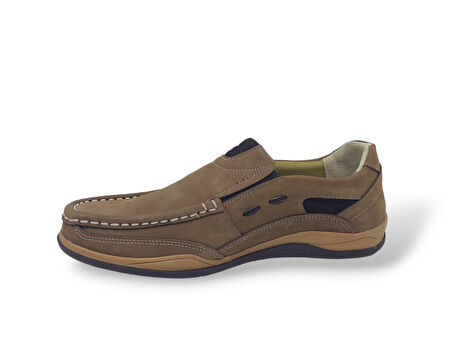 Zerhan 242 Erkek Vizon Nubuk Deri Ayakkabı