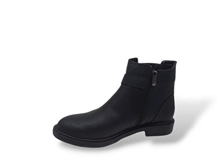 Zerhan 702 Kadın Siyah Fermuarlı Büyük Numara Bot 41 42
