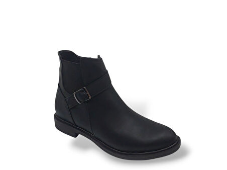 Zerhan 702 Kadın Siyah Fermuarlı Büyük Numara Bot 41 42