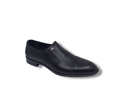 Zerhan 233-372 Erkek Siyah Hakiki Deri Klasik Ayakkabı