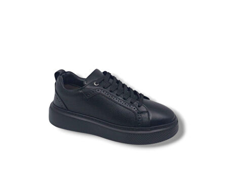 Banner 265-2031 Erkek Siyah Hakiki Deri Casual Ayakkabı