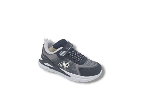 Zerhan 019 Erkek Çocuk Siyah File Spor Ayakkabı