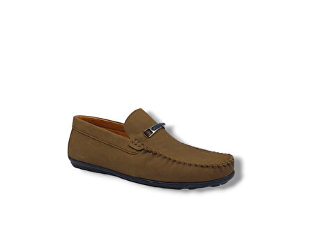 Modesa 272 Erkek Kum Tokalı Nubuk Deri Loafer Ayakkabı