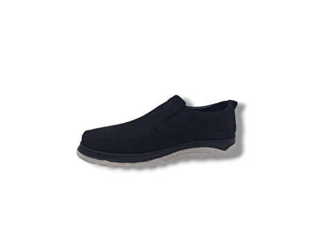 Modesa 251 Erkek Siyah Nubuk Deri Loafer Ayakkabı