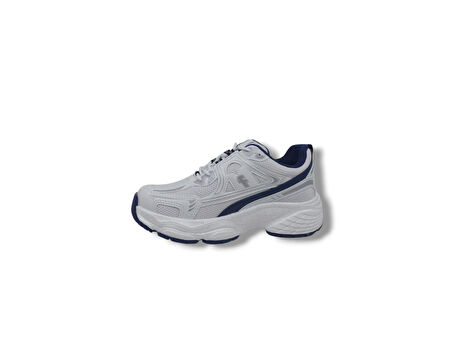 Flet 329 Kadın Beyaz File Yürüyüş Koşu Kalın Taban Spor Ayakkabı