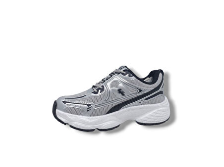 Flet 329 Gri File Yürüyüş Koşu Kalın Taban Spor Ayakkabı