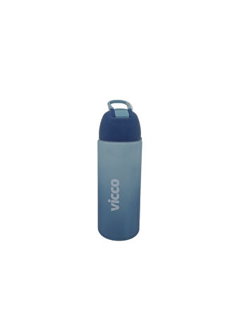 Vicco QUİCK Su Matarası Kilitli Kapak Tritan Matara Suluk 500 ML LACİVERT