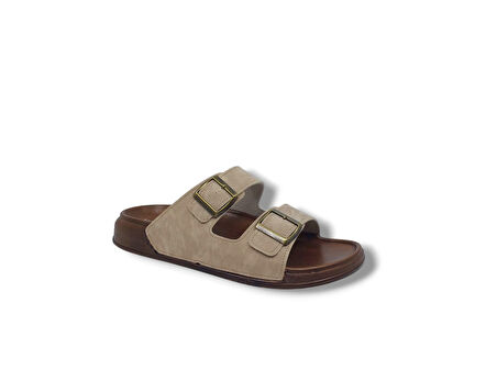 Witta 54201 Erkek Bej Tokalı Günlük Kullanım Terlik