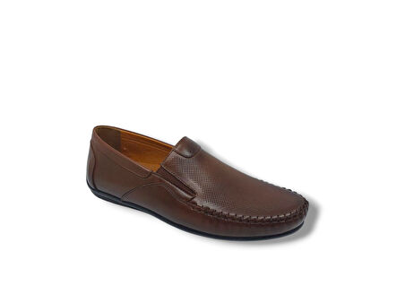 Modesa 252 Erkek Taba Hakiki Deri Loafer Ayakkabı