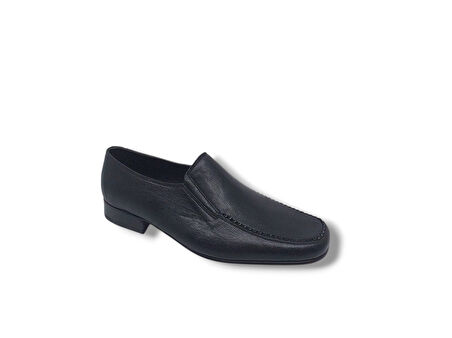 Zerhan 250 Erkek Siyah Hakiki Deri Hakiki Kösele Ayakkabı