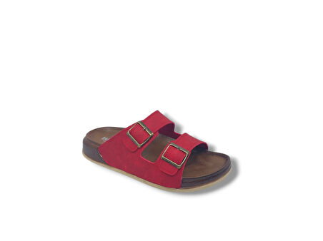 Witta 55201 Unisex Kırmızı Tokalı Günlük Kullanım Terlik